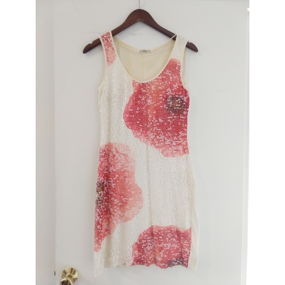 Tuzzi sequin floral midi dress